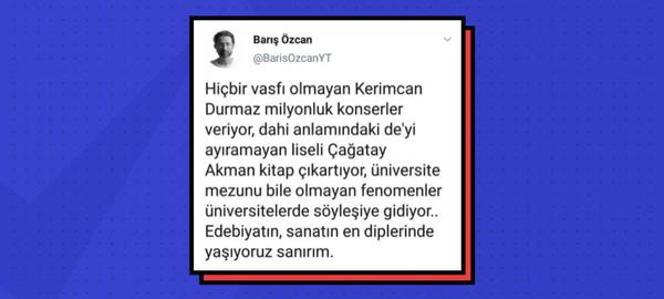 Barış Özcan İddia Edilen Tweeti Paylaştı mı?